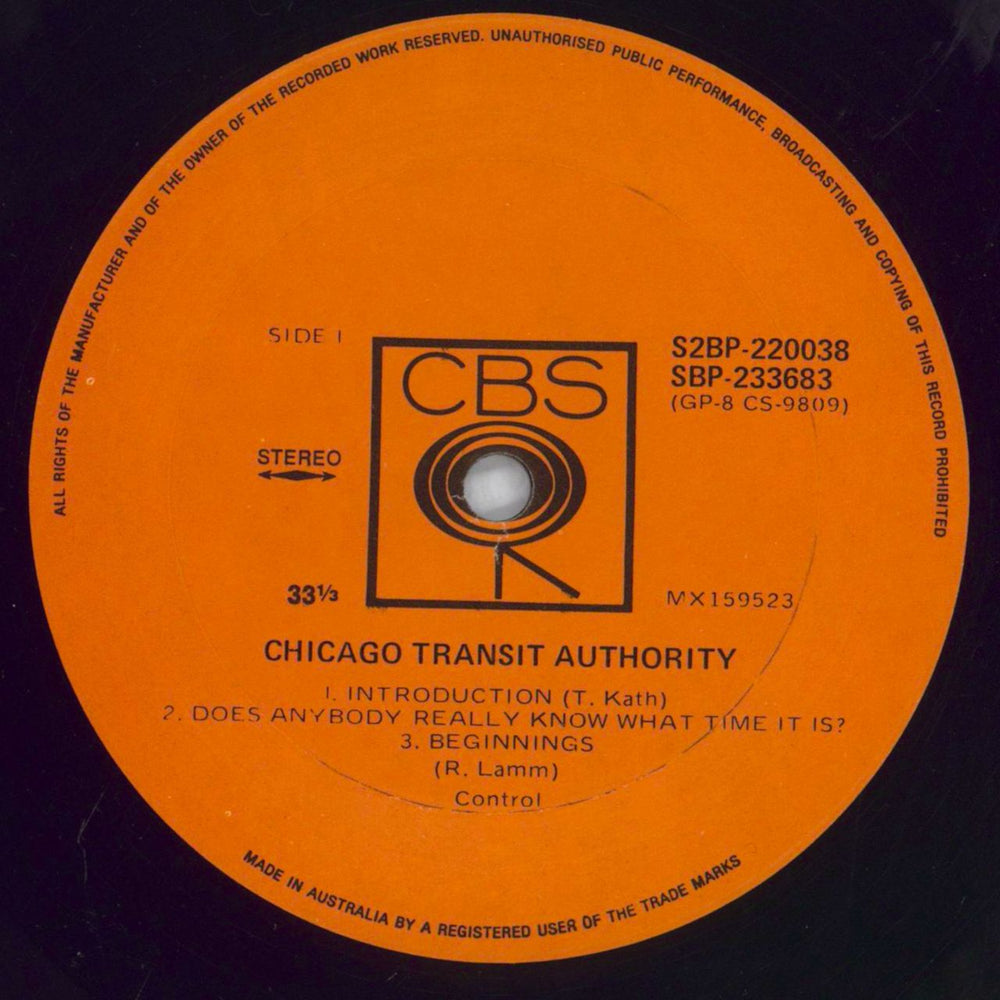 Chicago Chicago Transit Authority - 1st Australian 2-LP vinyl record set (Double LP Album) CCG2LCH828788