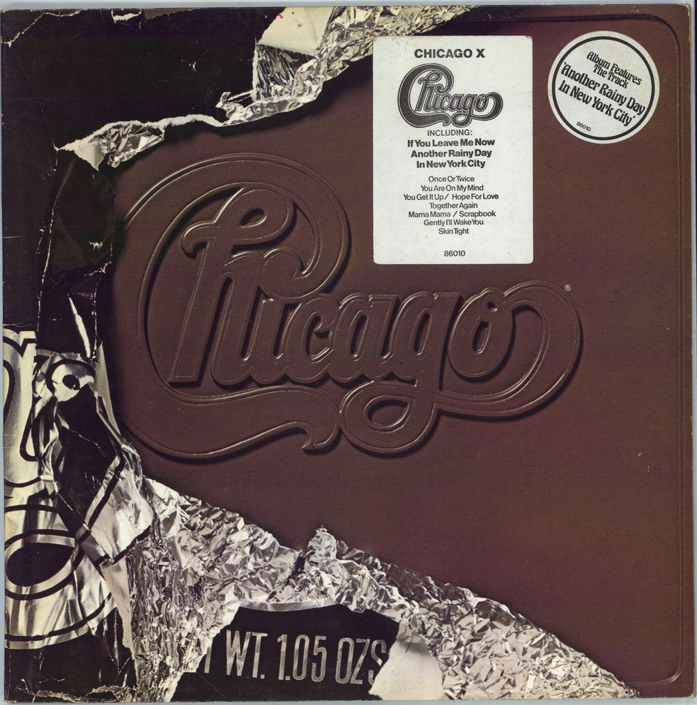 Chicago Chicago X - Double White Hype Stickers - EX UK vinyl LP album (LP record) CBS86010