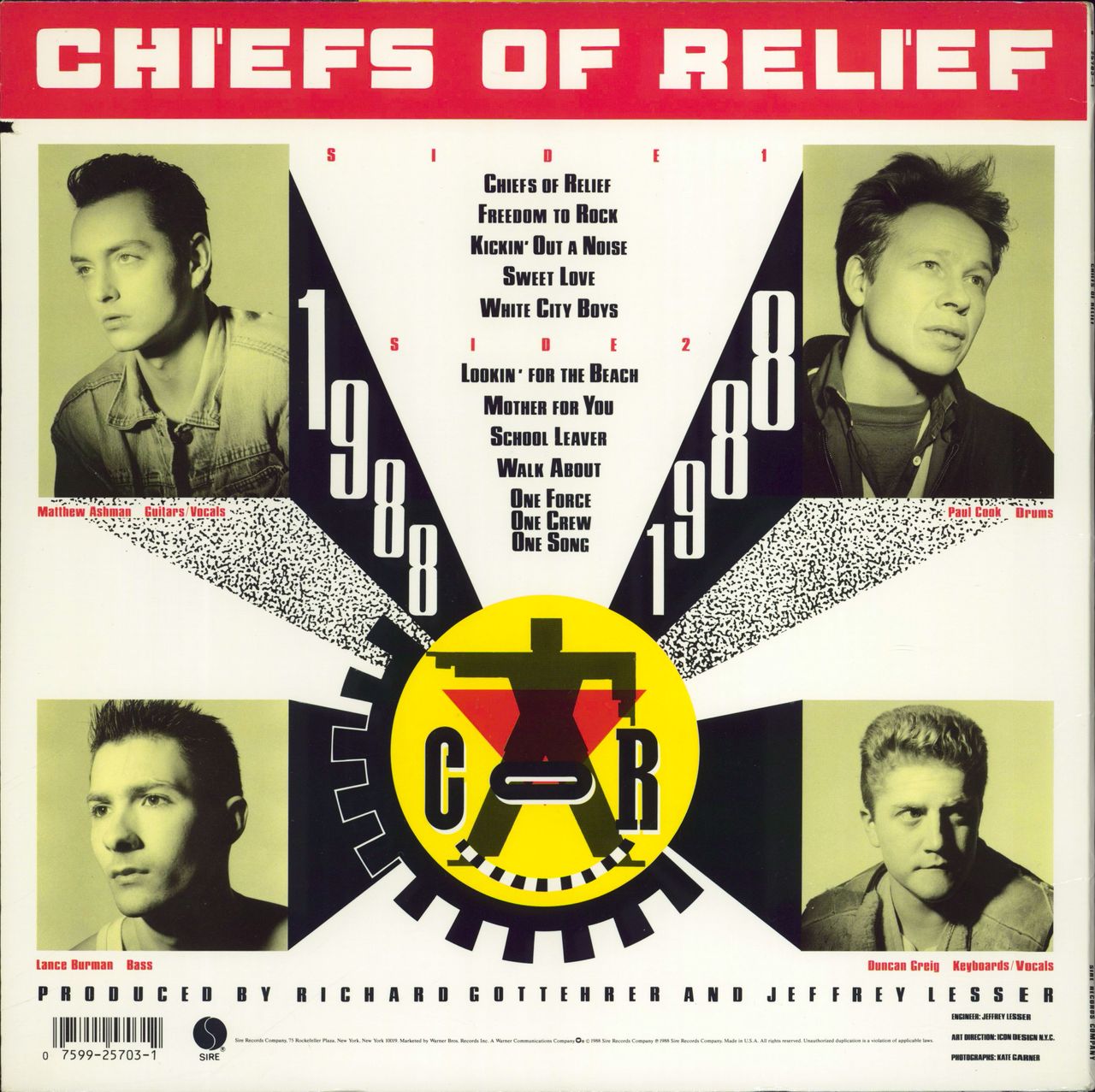 Chiefs Of Relief Chiefs Of Relief US vinyl LP album (LP record) 075992570312