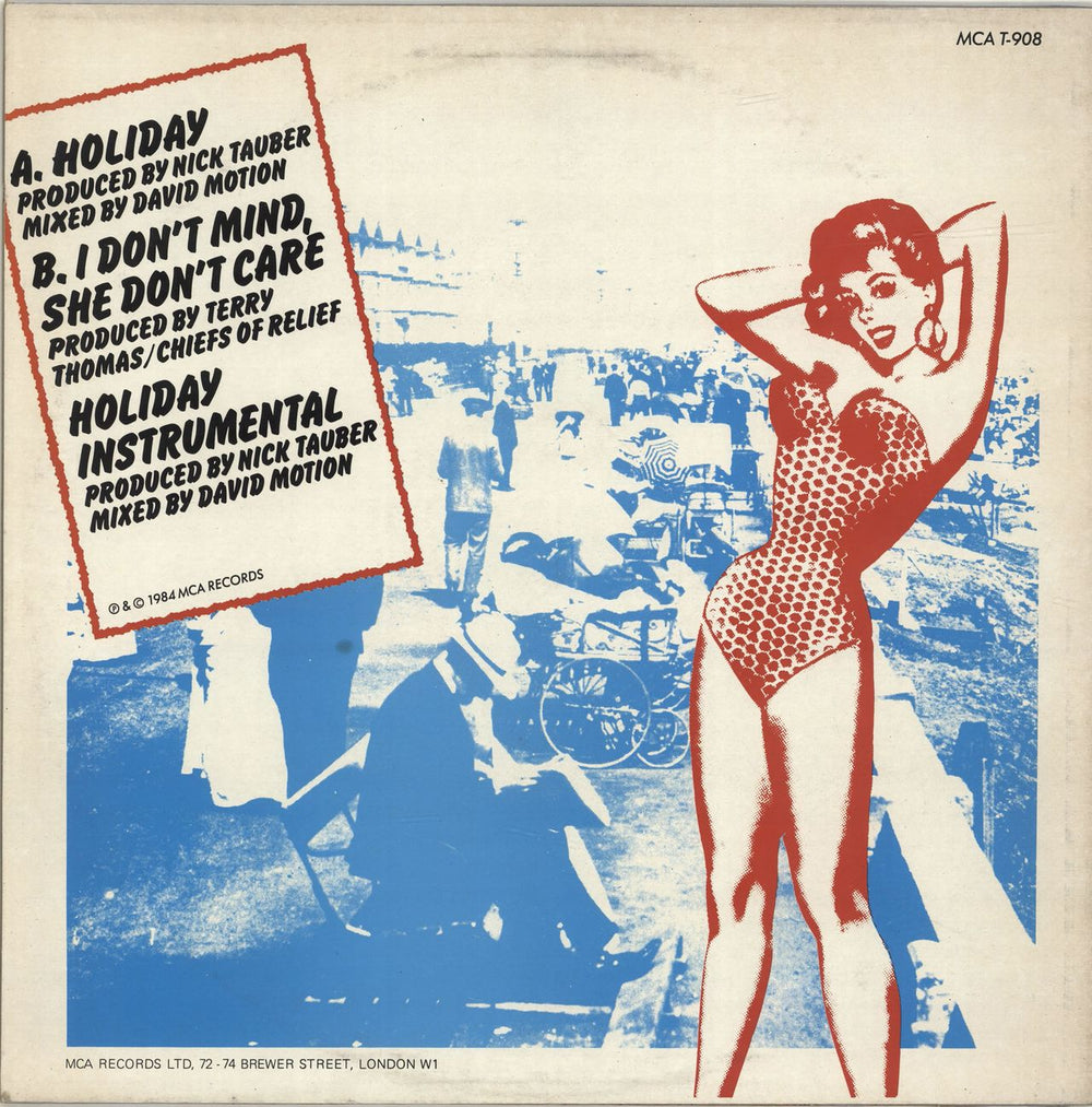 Chiefs Of Relief Holiday UK 12" vinyl single (12 inch record / Maxi-single)