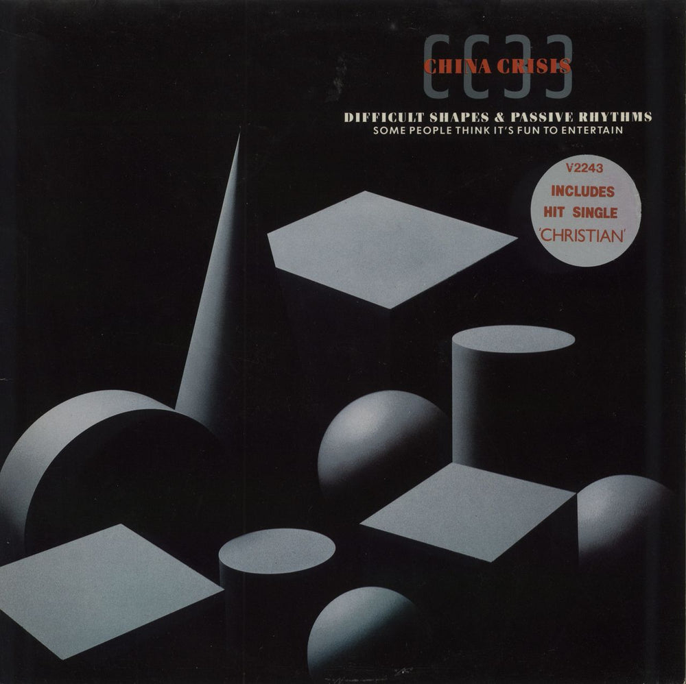 China Crisis Difficult Shapes & Passive Rhythms + Inner + Hype Sticker UK vinyl LP album (LP record) V2243