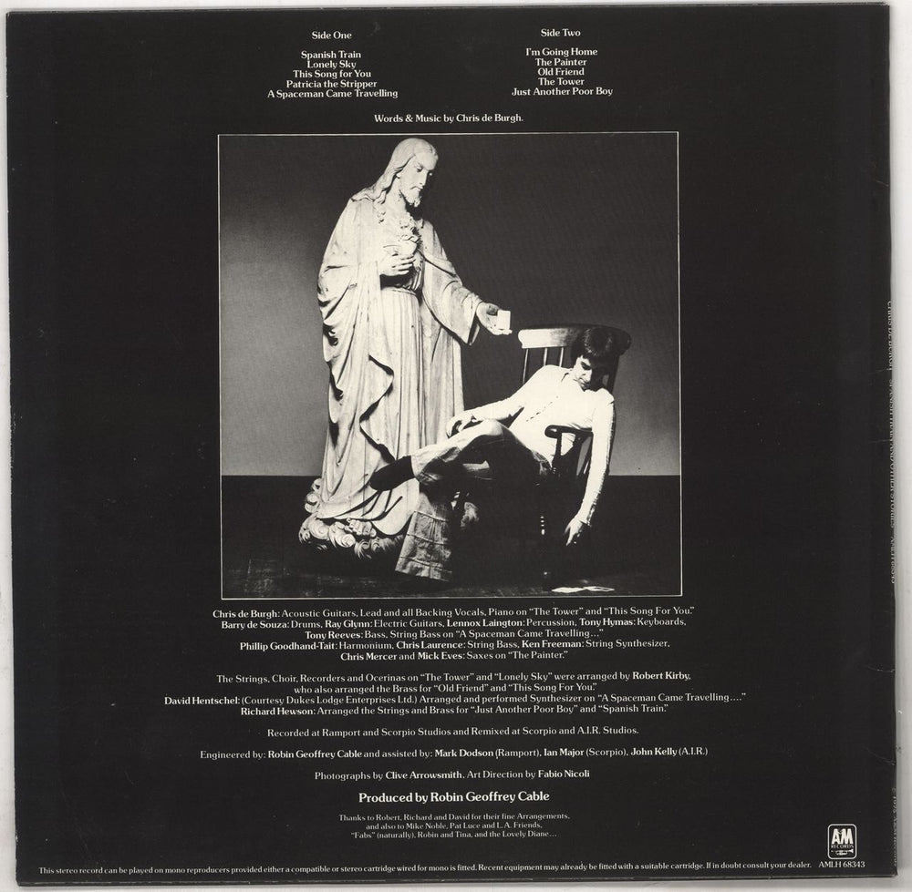 Chris De Burgh Spanish Train And Other Stories + Insert - 2nd UK vinyl LP album (LP record)