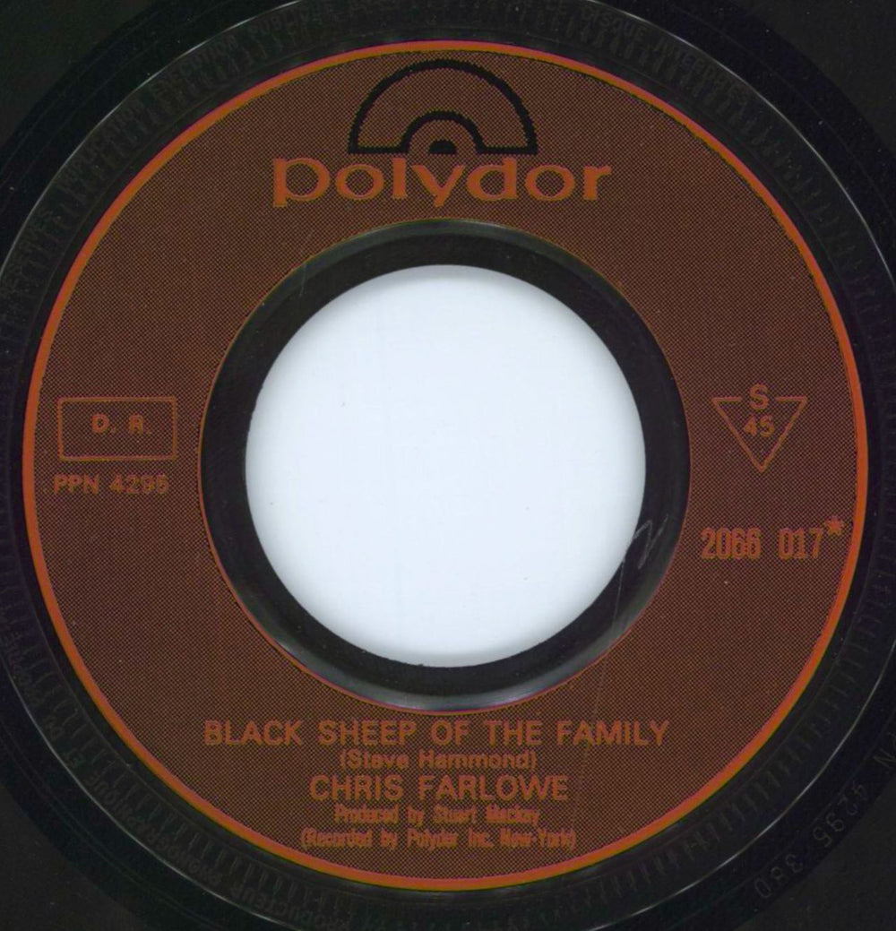 Chris Farlowe Black Sheep Of The Family French 7" vinyl single (7 inch record / 45) CFA07BL800895