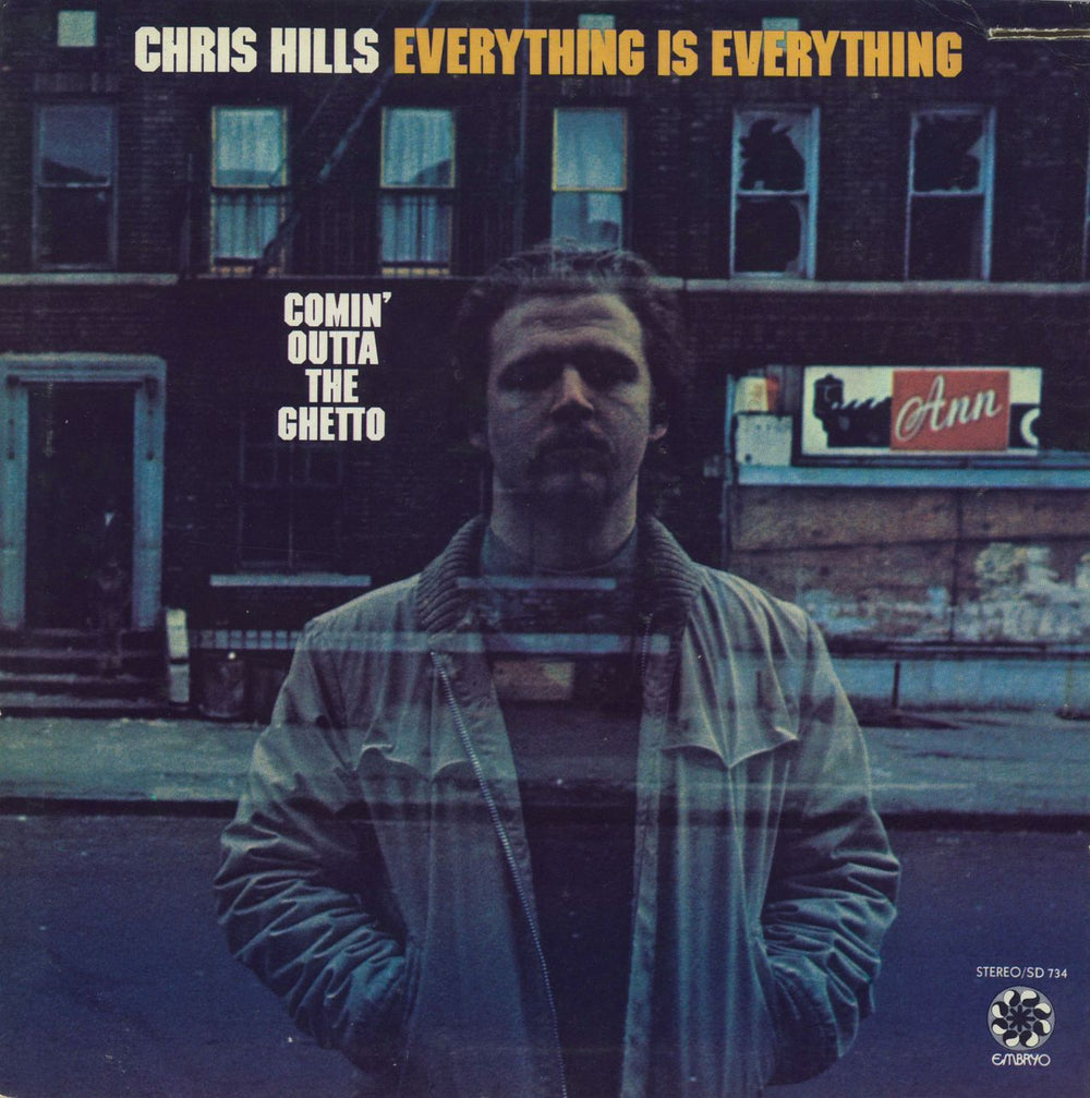 Chris Hills Comin' Outta The Ghetto US vinyl LP album (LP record) SD734