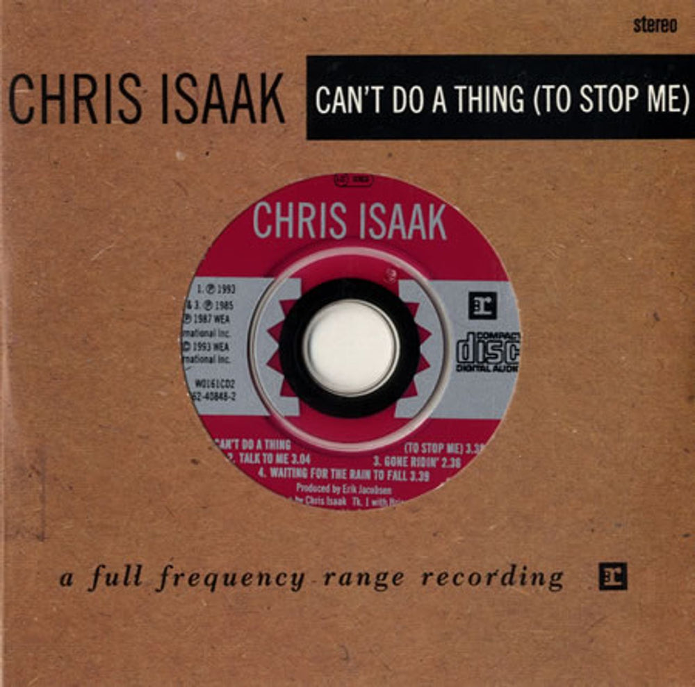 Chris Isaak Can't Do A Thing - Part 2 UK CD single (CD5 / 5") W0161CD2