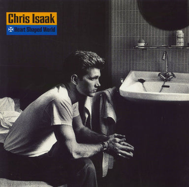 Chris Isaak Heart Shaped World UK Promo vinyl LP album (LP record) 925837-1