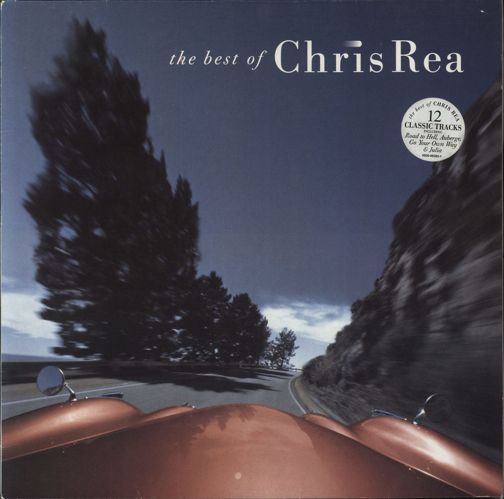 Chris Rea The Best Of - Hype Stickered German vinyl LP album (LP record) 4509-98382-1
