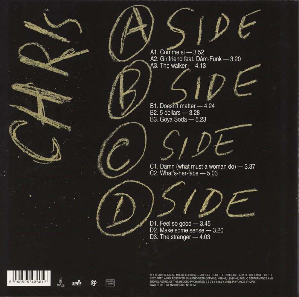 Christine And The Queens Chris [English Version] + Bonus CD French 2-LP vinyl record set (Double LP Album) 5060525436017