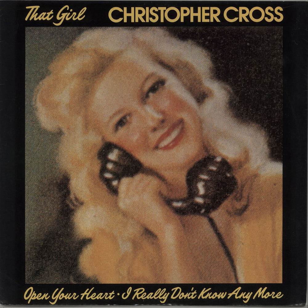 Christopher Cross That Girl UK 12" vinyl single (12 inch record / Maxi-single) W8834T