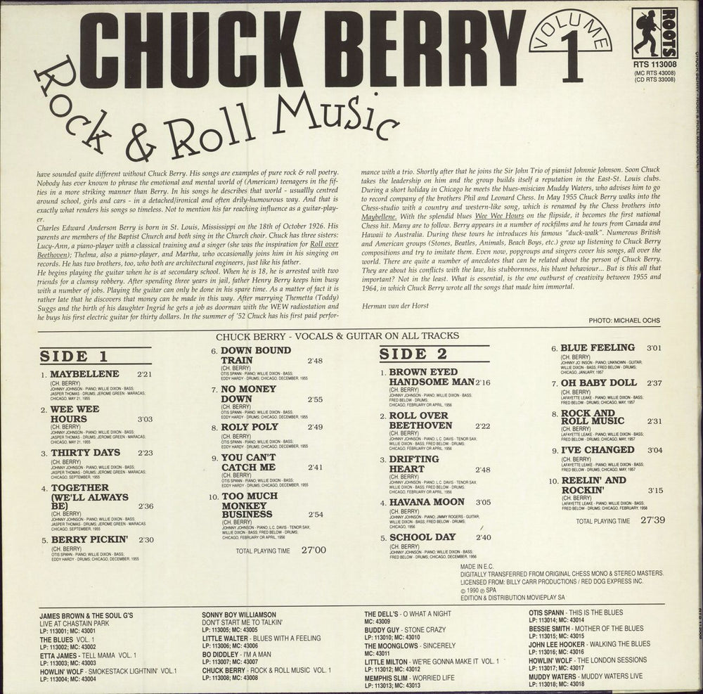 Chuck Berry Rock & Roll Music Volume 1 Belgian vinyl LP album (LP record)