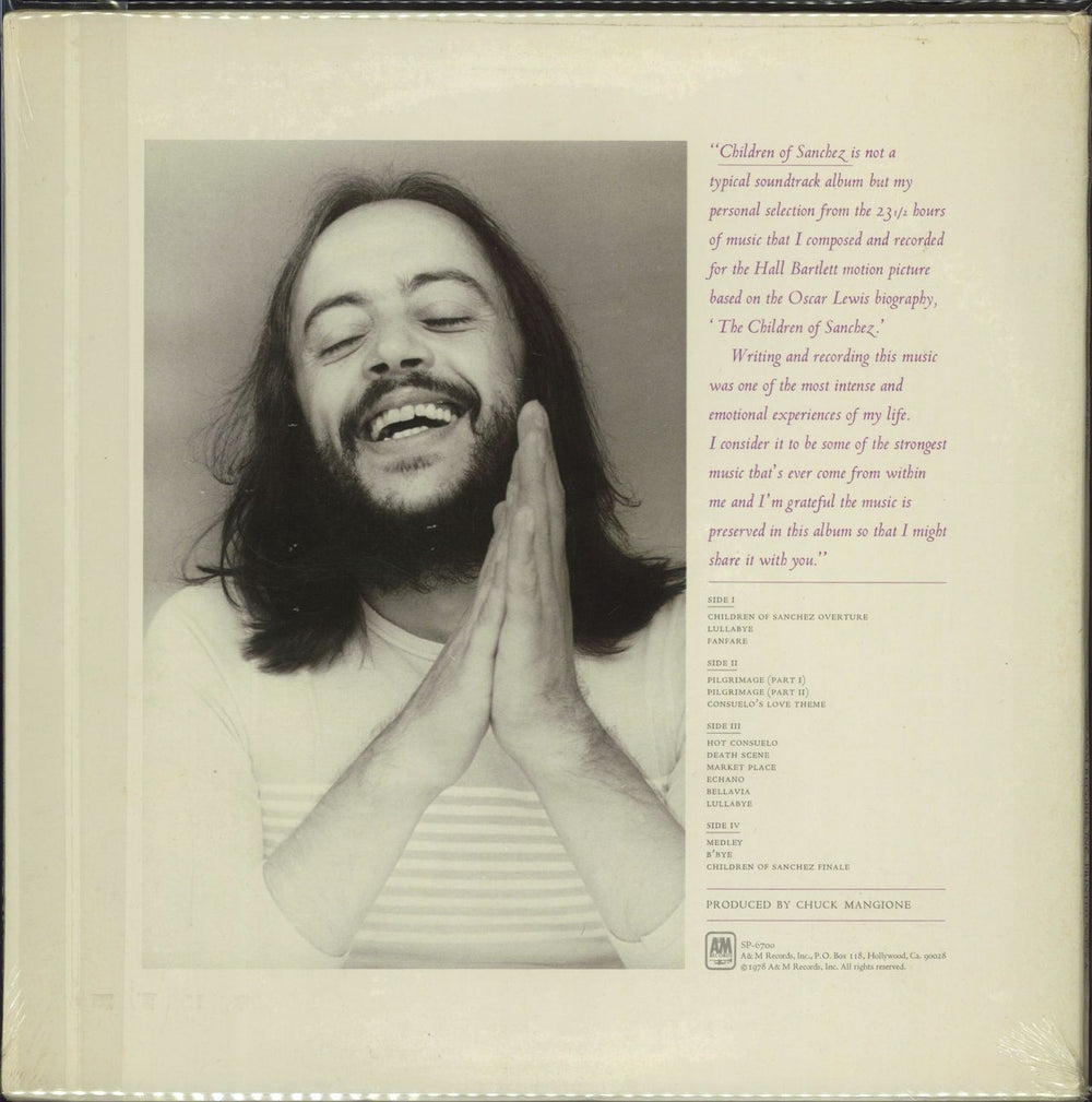 Chuck Mangione Children Of Sanchez - Stickered - Sealed US 2-LP vinyl record set (Double LP Album)