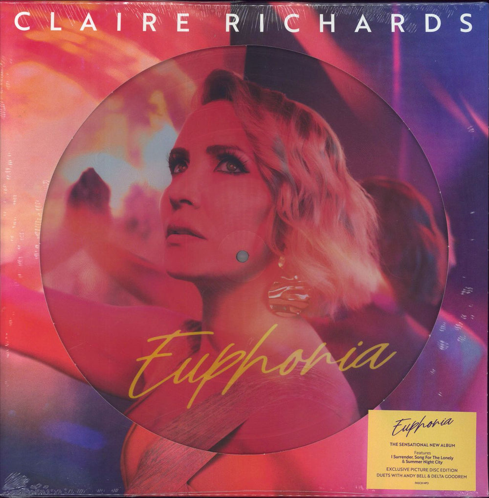 Claire Richards Euphoria: Webstore Edition - Picture Disc + Autographed Print - Sealed UK picture disc LP (vinyl picture disc album) FASC014PD