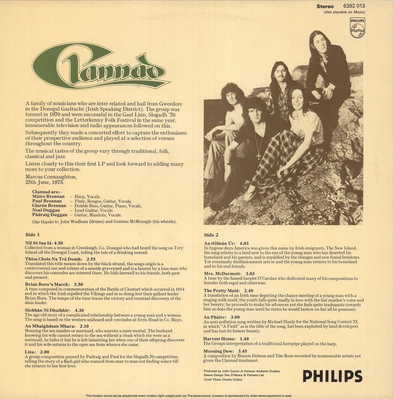 Clannad Clannad Irish vinyl LP album (LP record)