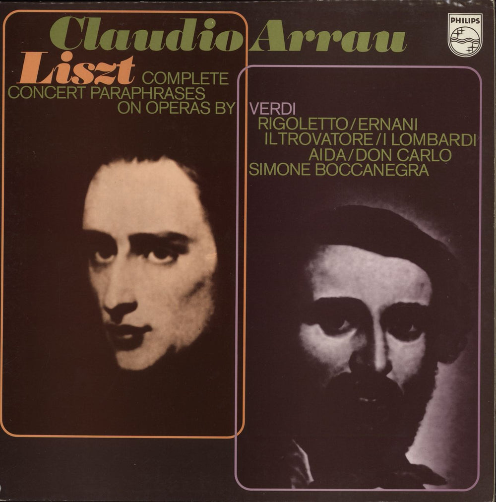 Claudio Arrau Liszt: Complete Concert Paraphrases On Operas By Verdi UK vinyl LP album (LP record) 6500368