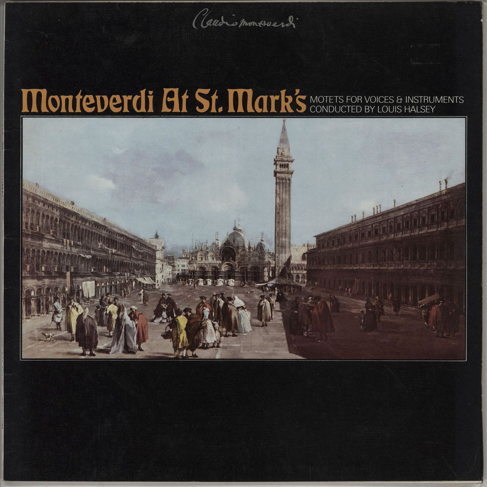 Claudio Monteverdi Monteverdi At St. Mark's UK vinyl LP album (LP record) TPLS13003