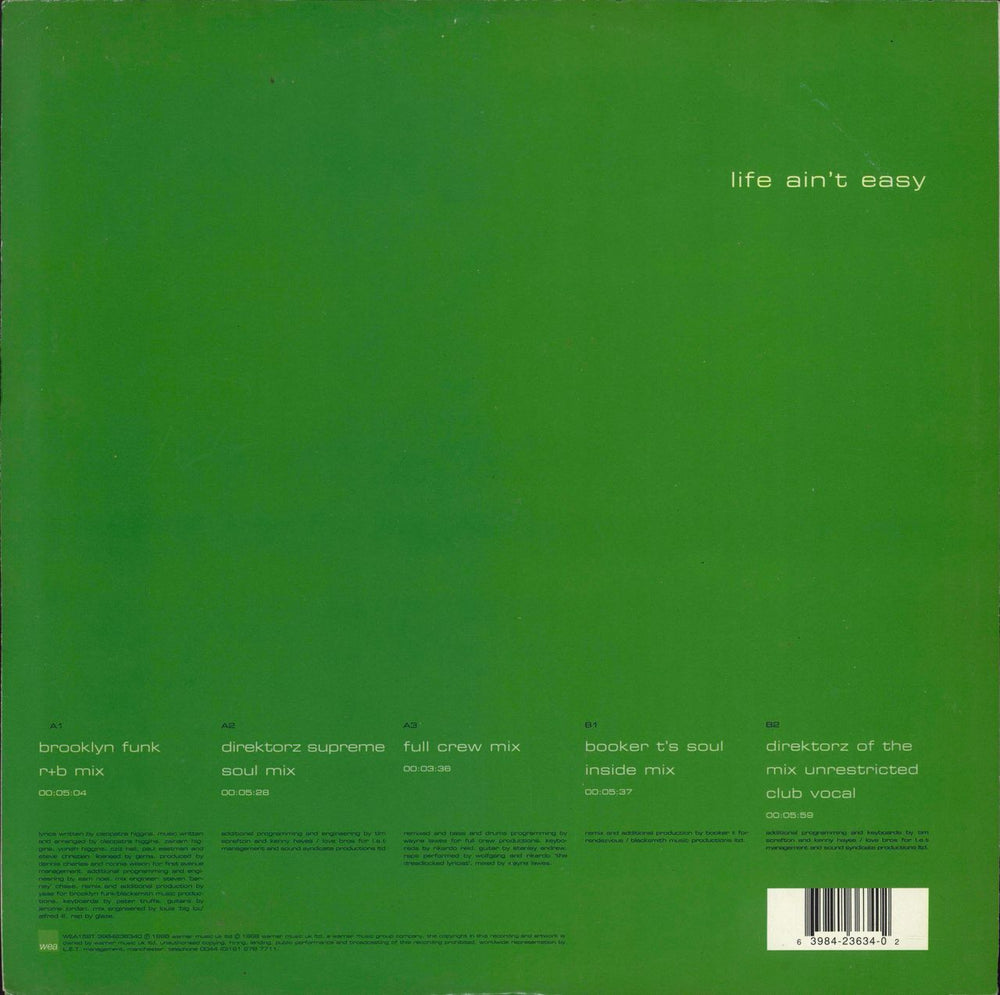 Cleopatra Life Ain't Easy UK 12" vinyl single (12 inch record / Maxi-single) 639842363402