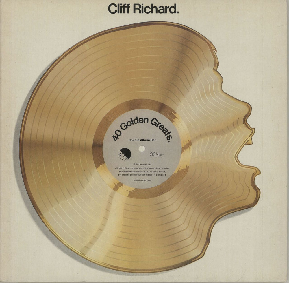 Cliff Richard 40 Golden Greats German 2-LP vinyl record set (Double LP Album) EMTVS6