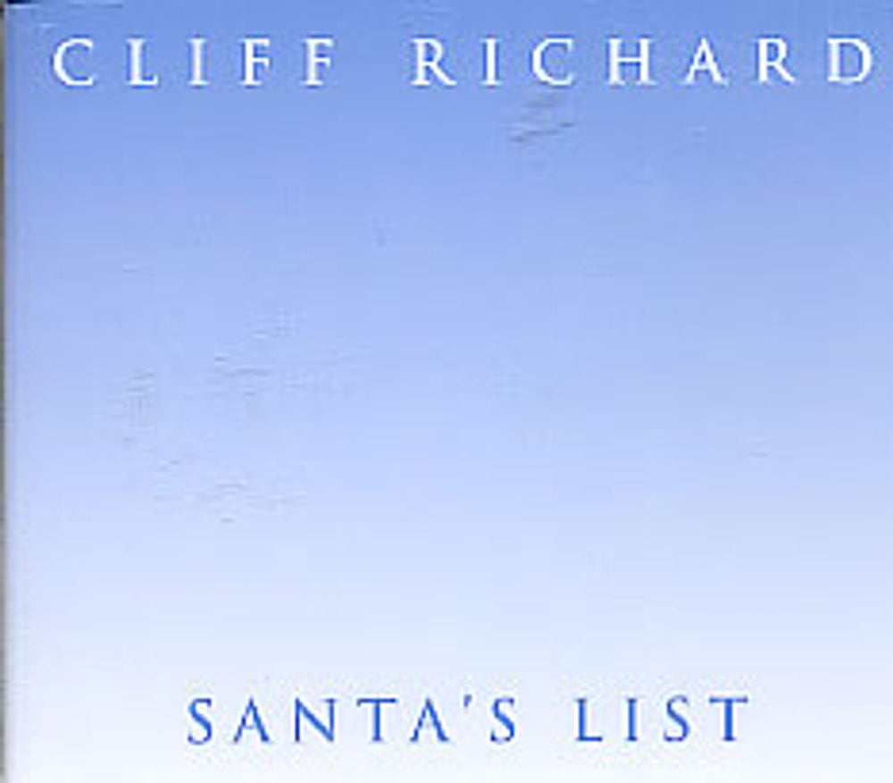 Cliff Richard Santa's List UK Promo CD single (CD5 / 5") CLIFF200