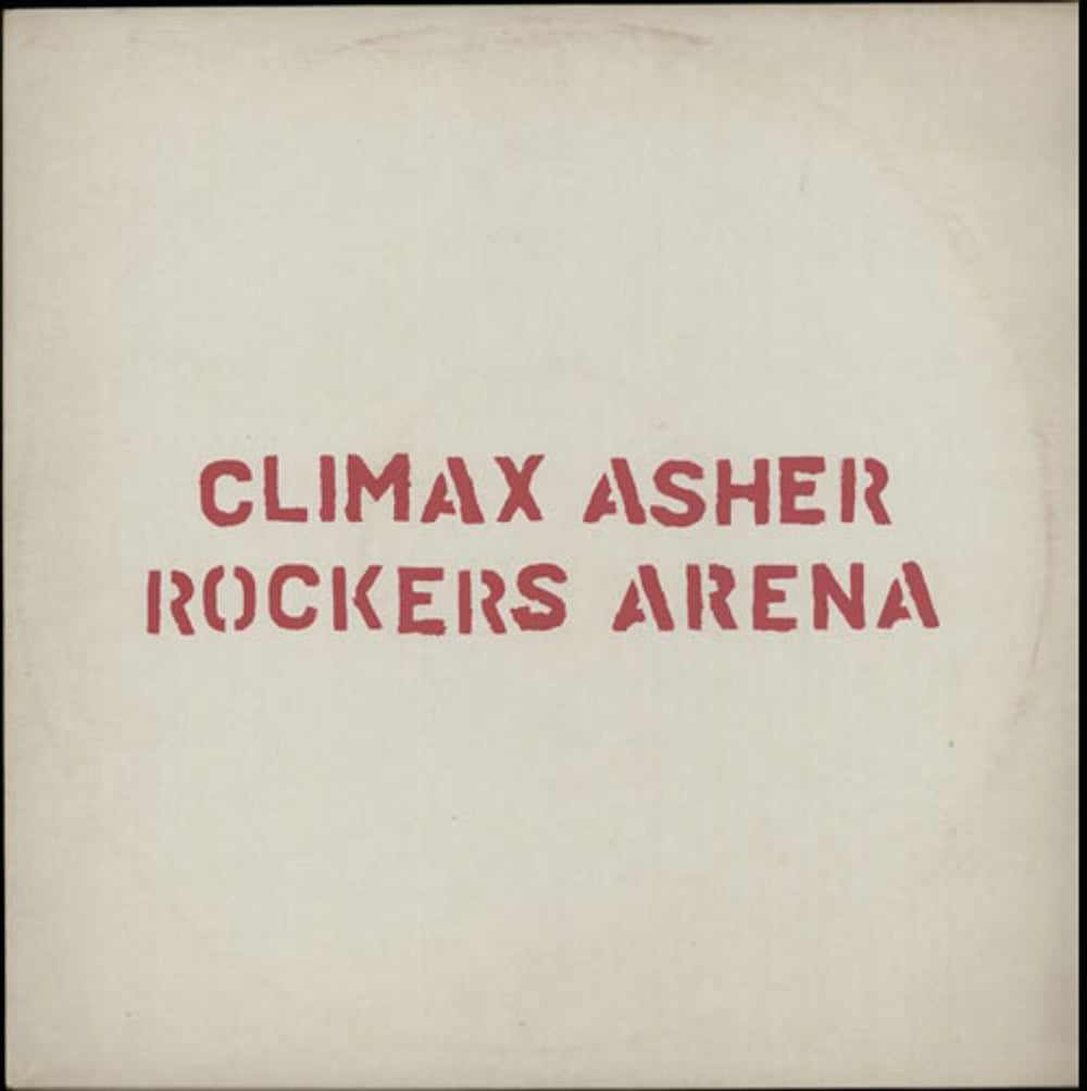 Climax Asher Rockers Arena UK 12" vinyl single (12 inch record / Maxi-single) 12BRO56