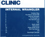 Clinic Internal Wrangler UK Promo CD album (CDLP) WIGCD78P