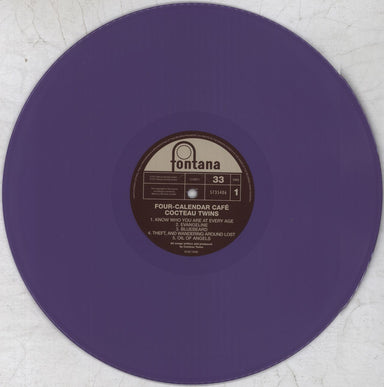 Cocteau Twins Four-Calendar Café - Purple Vinyl - RSD UK 2-LP vinyl record set (Double LP Album) COC2LFO824775