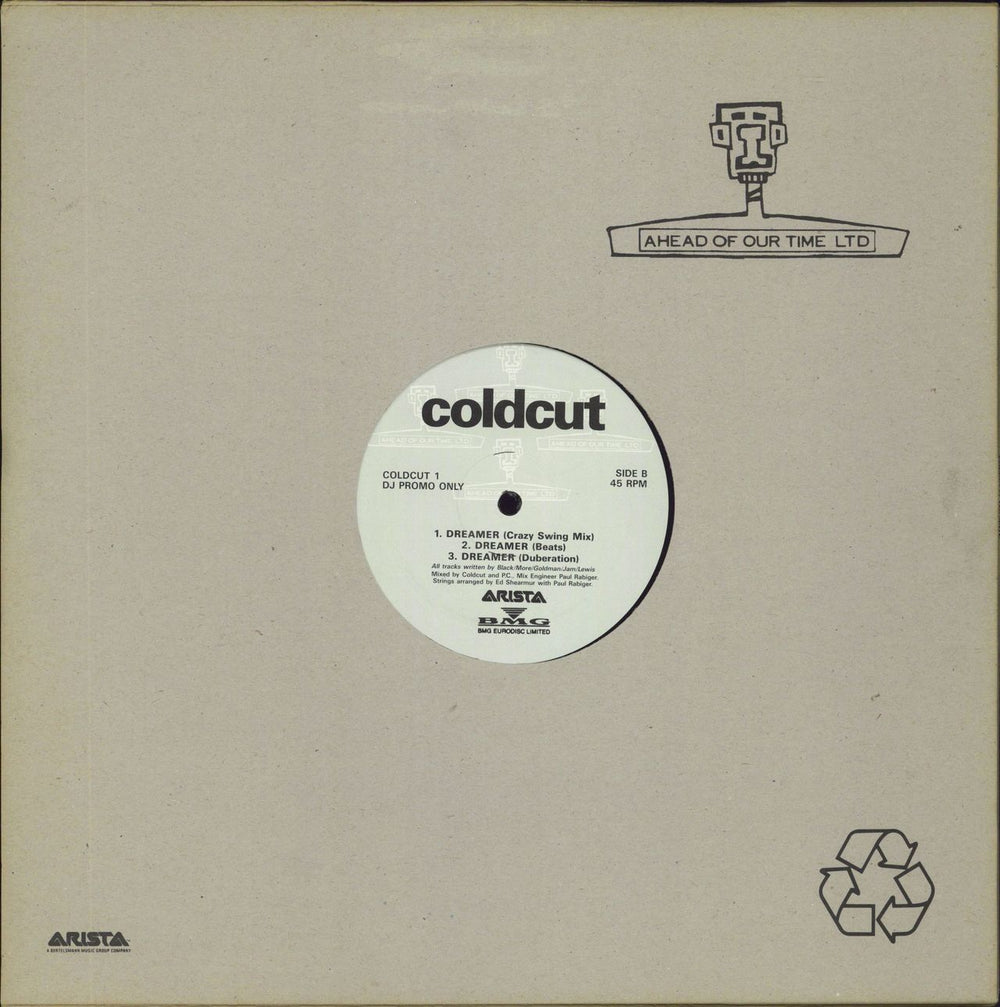 Coldcut Dreamer UK Promo 12" vinyl single (12 inch record / Maxi-single)