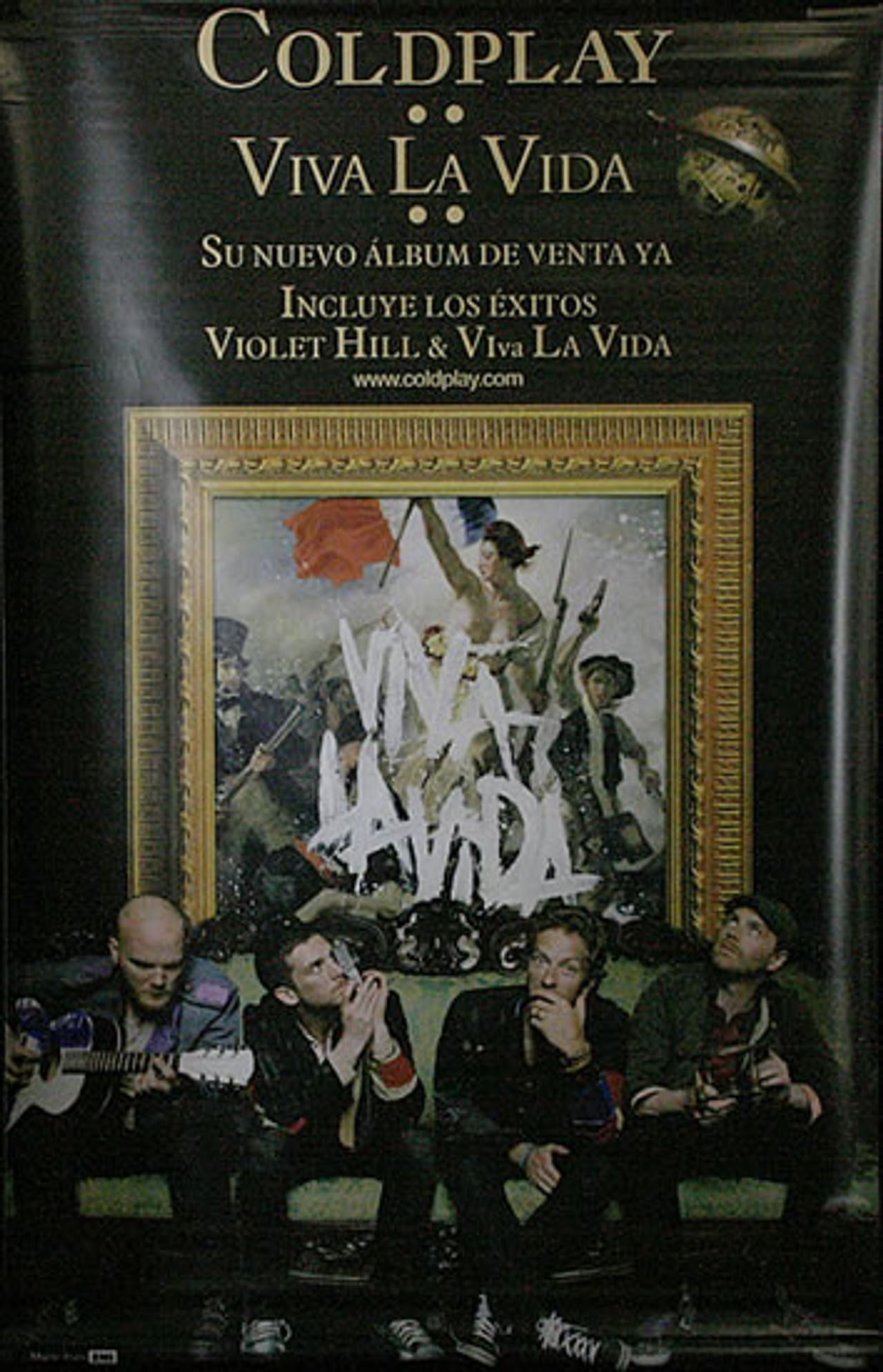 Coldplay Viva La Vida Colombian Promo display PVC DISPLAY