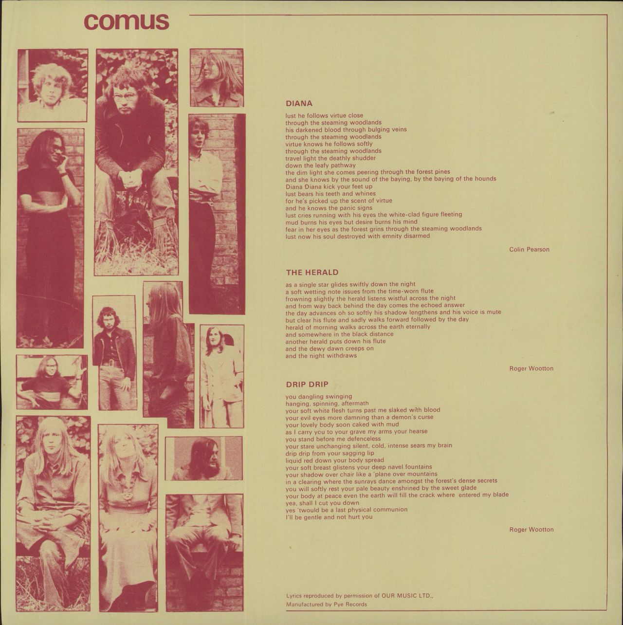 Comus First Utterance - EX UK Vinyl LP — RareVinyl.com