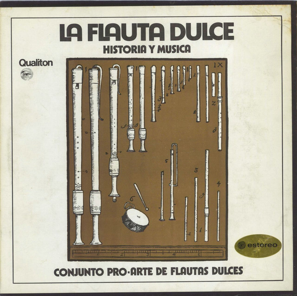 Conjunto Pro Arte De Flautas Dulces La Flauta Dulce Historia Y Música Argentinean vinyl LP album (LP record) SQI-4020