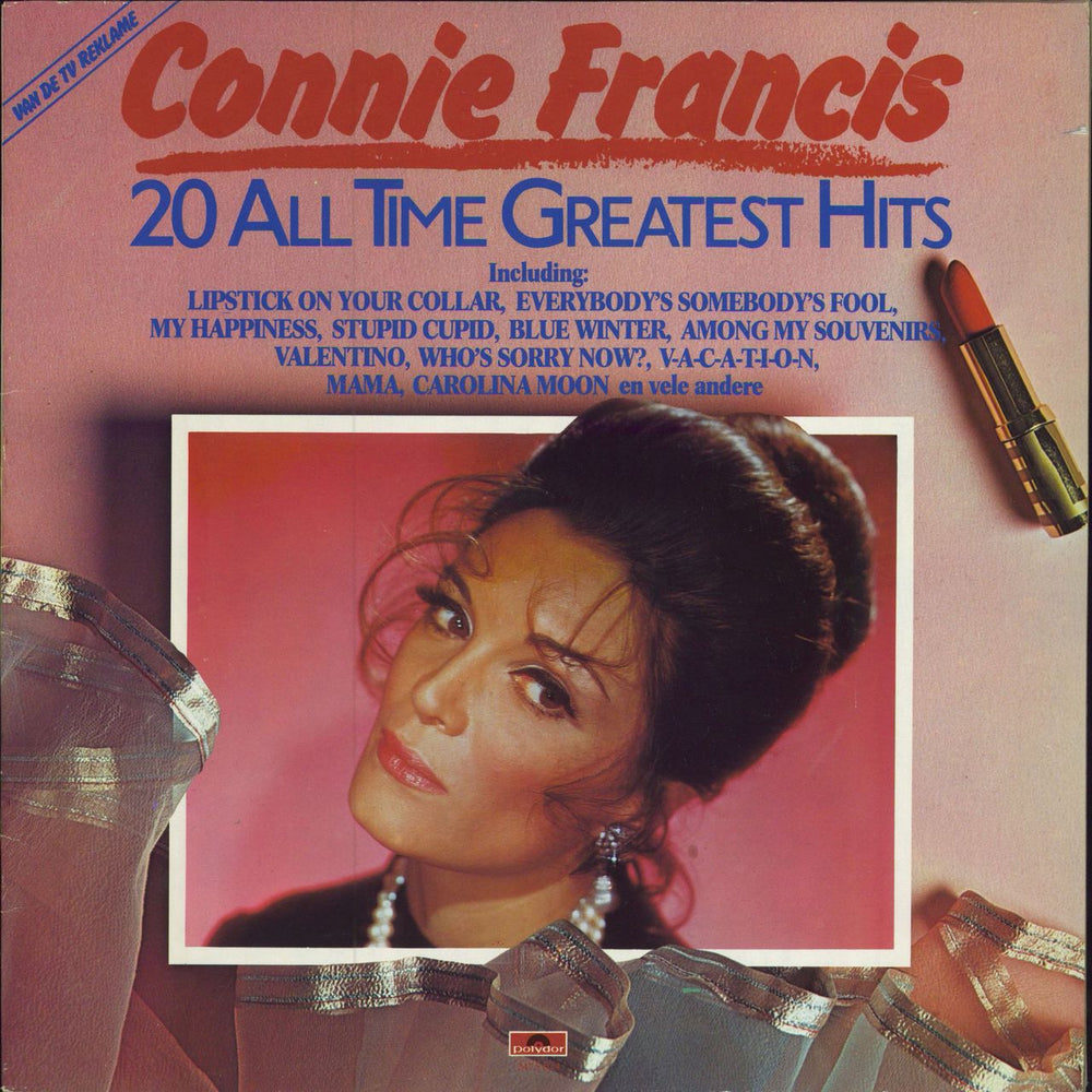 Connie Francis 20 All Time Greatest Hits Dutch vinyl LP album (LP record) 2475624