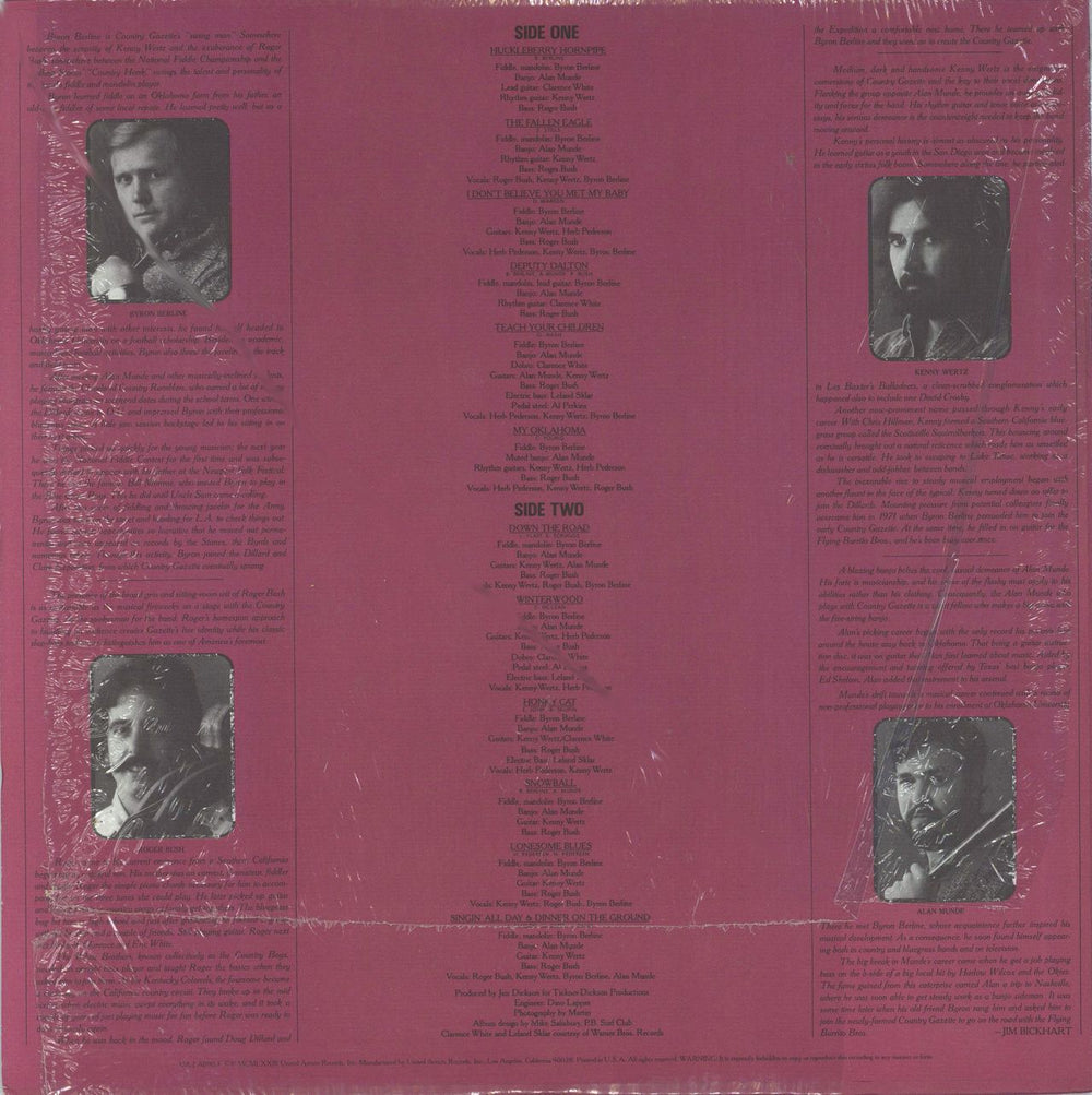 Country Gazette  Don't Give Up Your Day Job - Shrink US vinyl LP album (LP record)