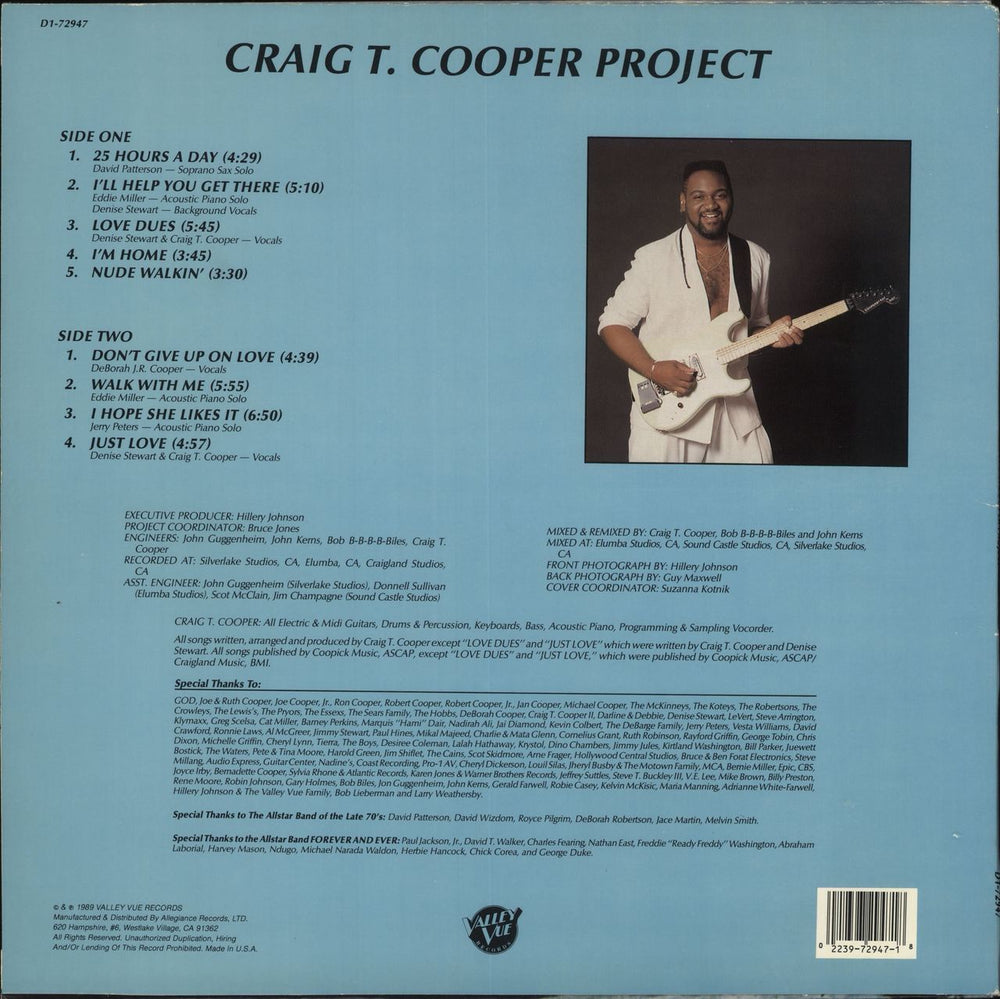 Craig T. Cooper Love Dues US vinyl LP album (LP record)