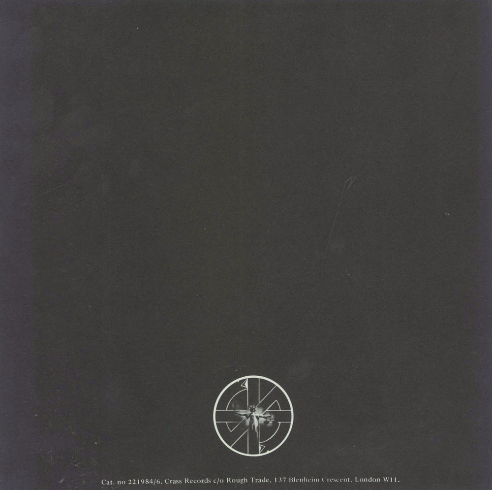 Crass How Does It Feel - VG+ UK 7" vinyl single (7 inch record / 45)