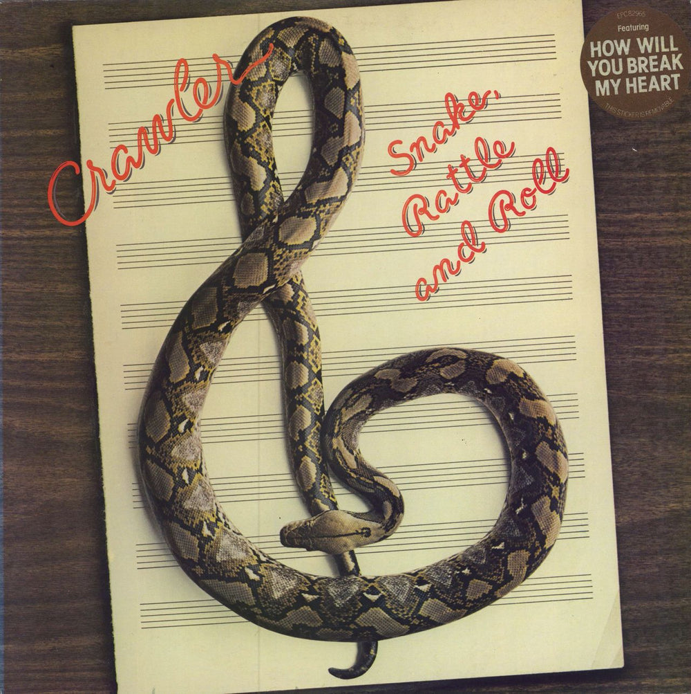 Crawler Snake, Rattle And Roll - Song hype-stickered UK vinyl LP album (LP record) EPC82965