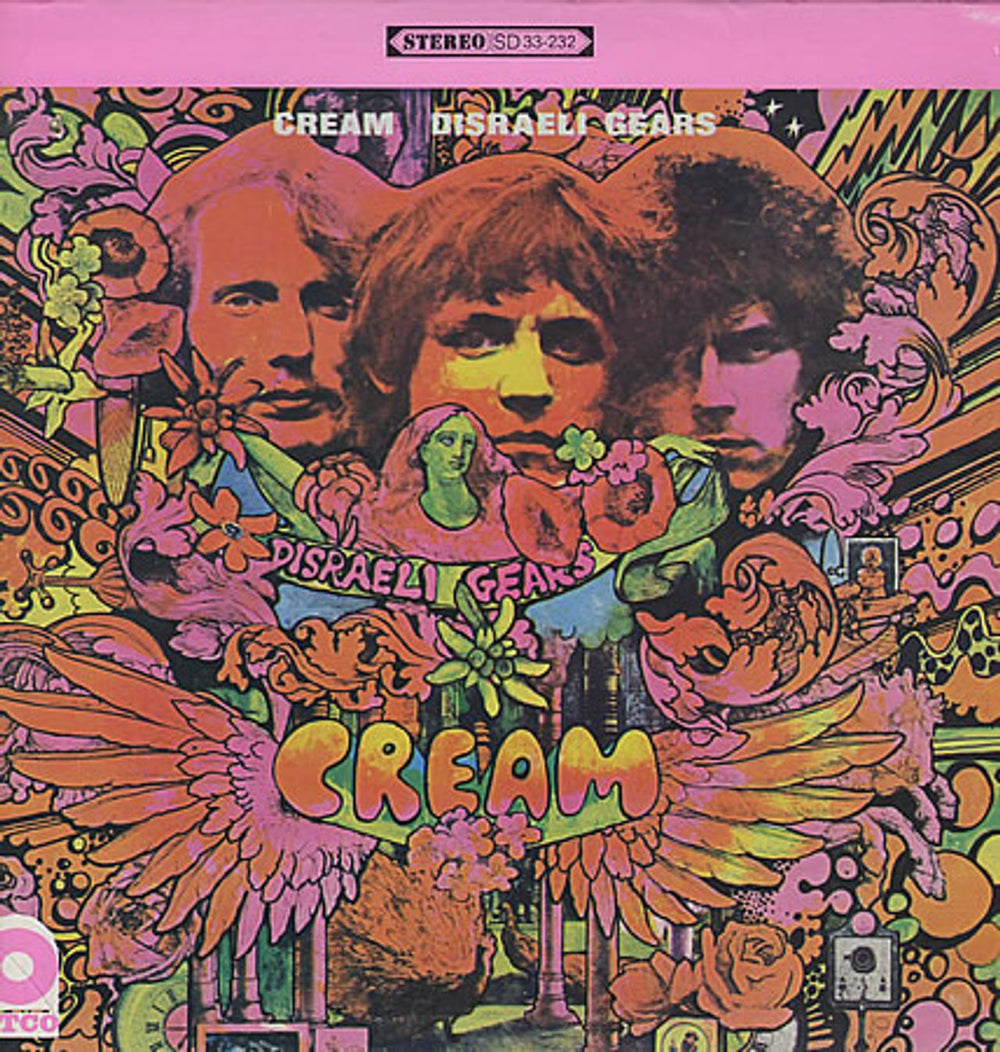 Cream Disraeli Gears - 2nd US vinyl LP album (LP record) SD33-232