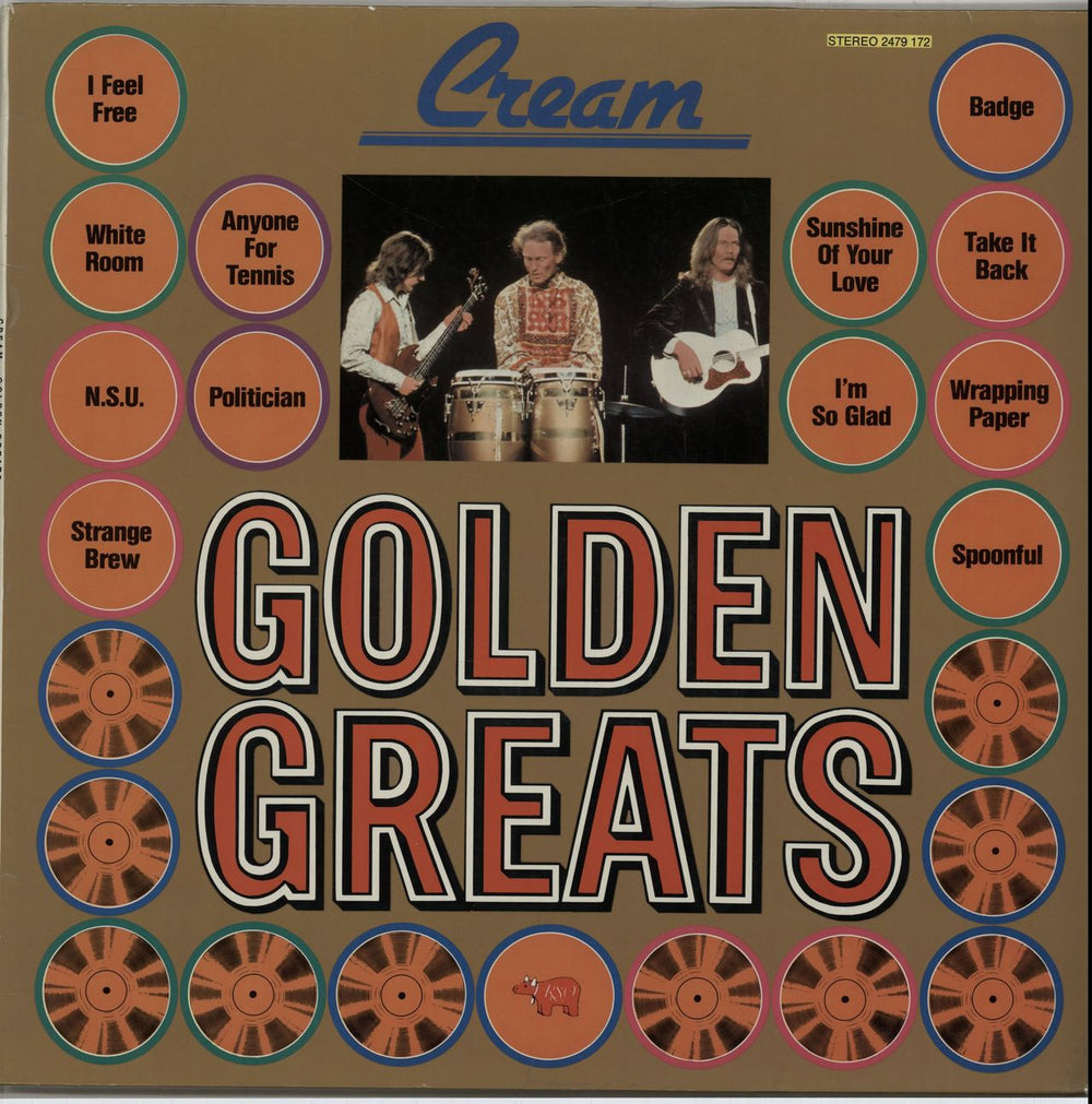 Cream Golden Greats German vinyl LP album (LP record) 2479172