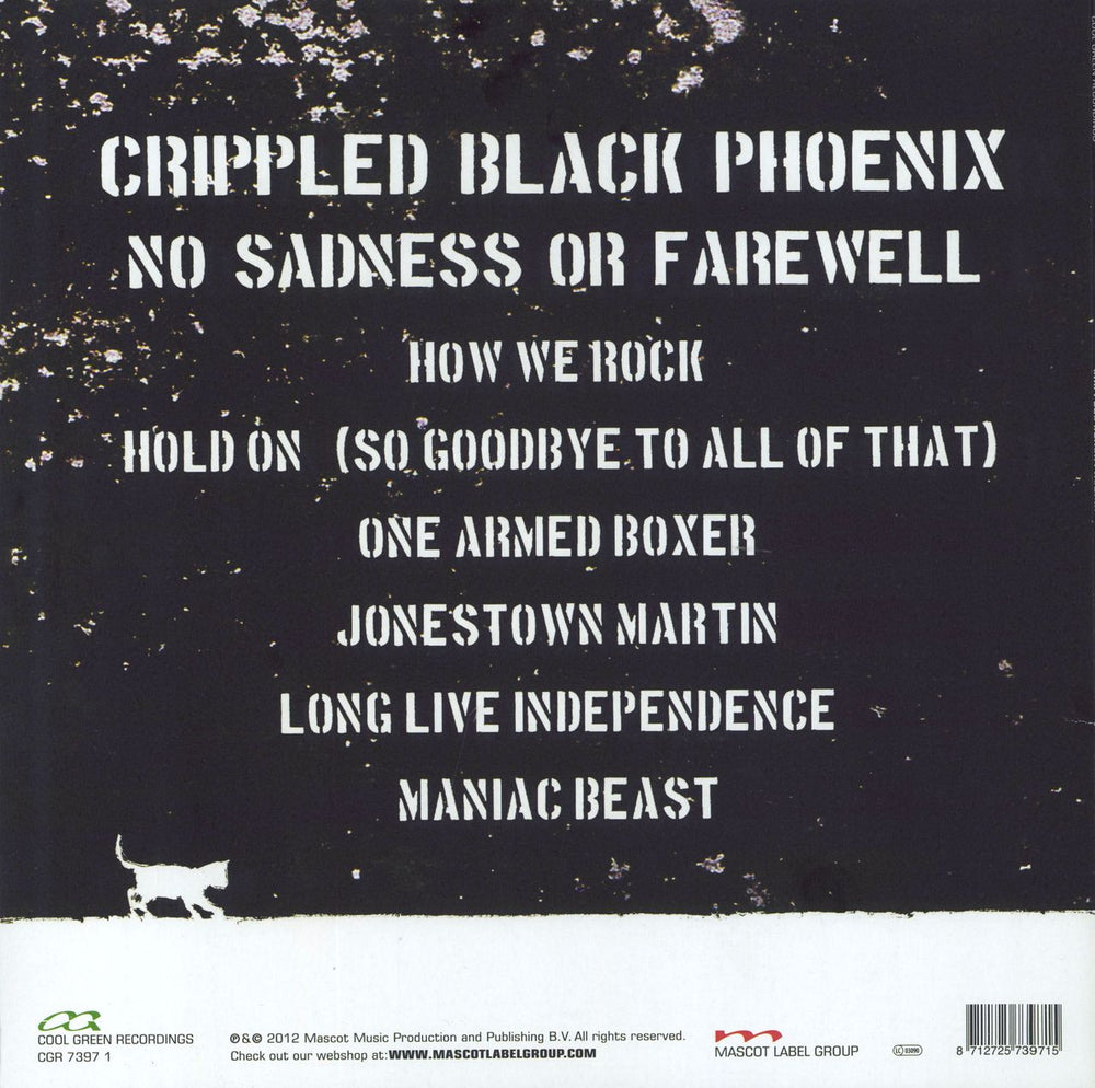 Crippled Black Phoenix No Sadness Or Farewell UK vinyl LP album (LP record) 8712725739715