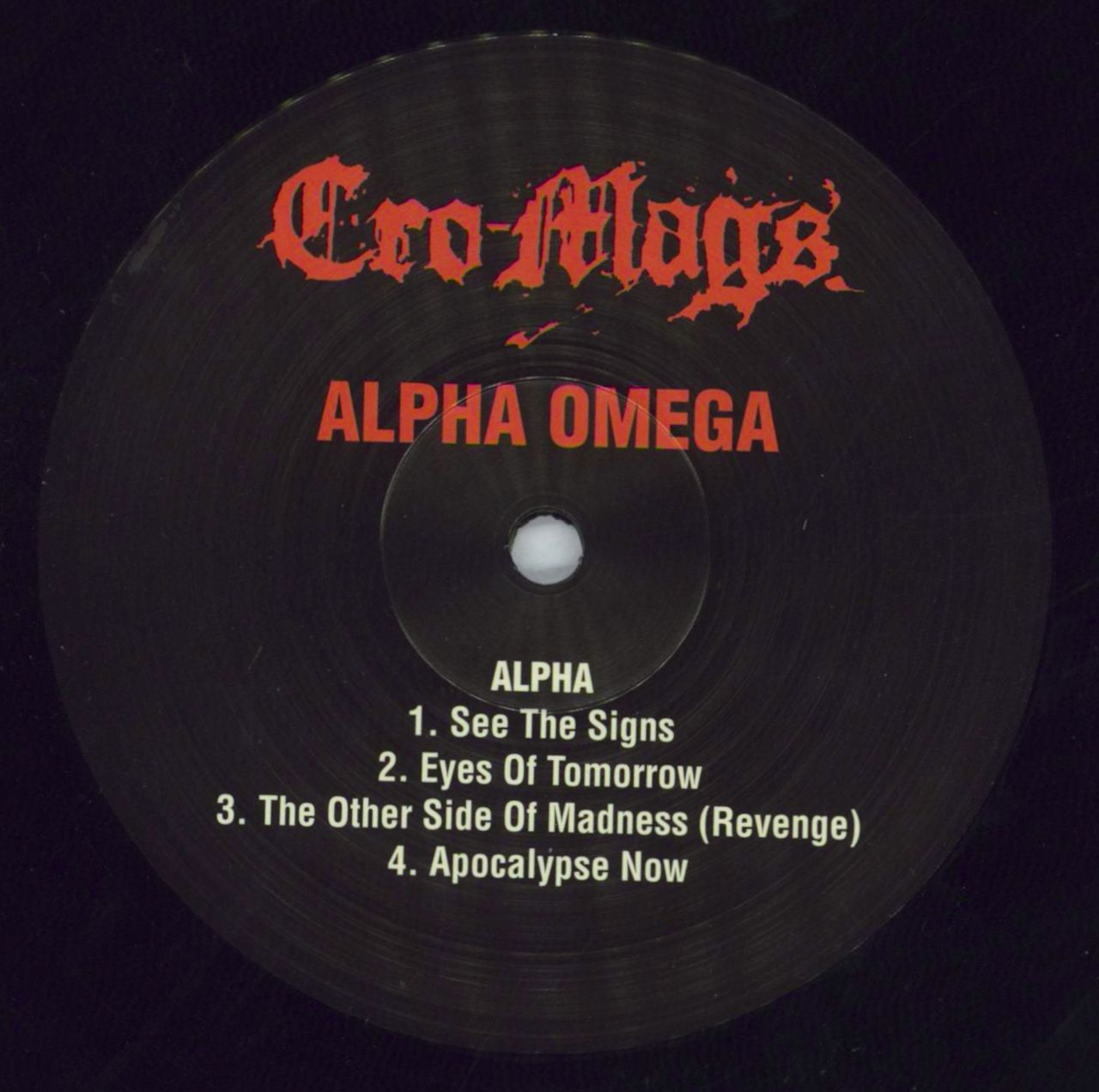 Cro Mags Alpha Omega UK Vinyl LP