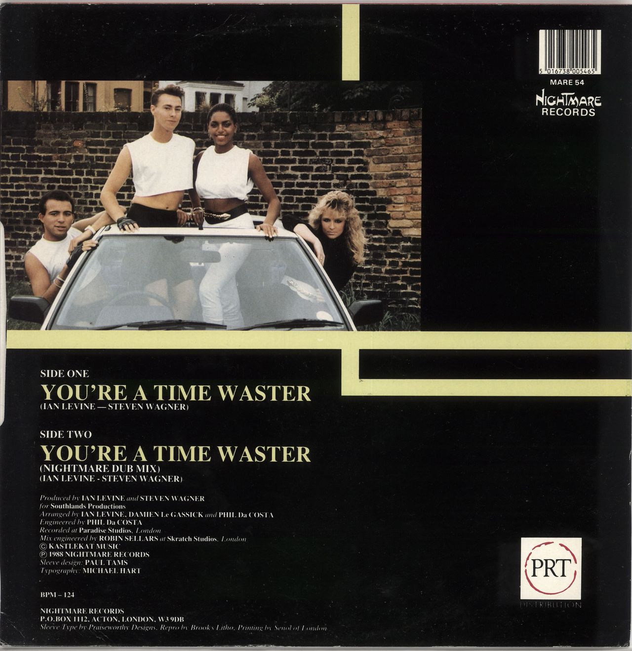 Croisette You're A Time Waster UK 12" vinyl single (12 inch record / Maxi-single) 5016738005465