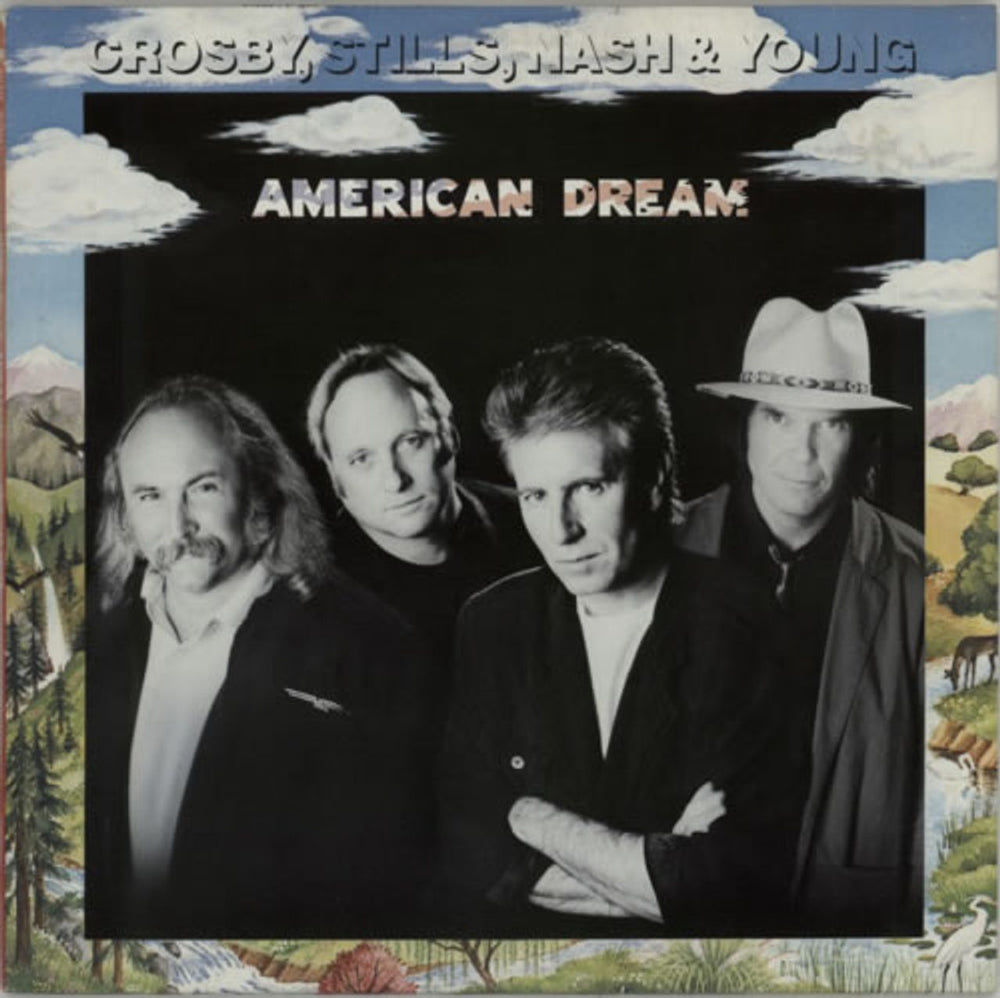 Crosby, Stills, Nash & Young American Dream UK vinyl LP album (LP record) WX233