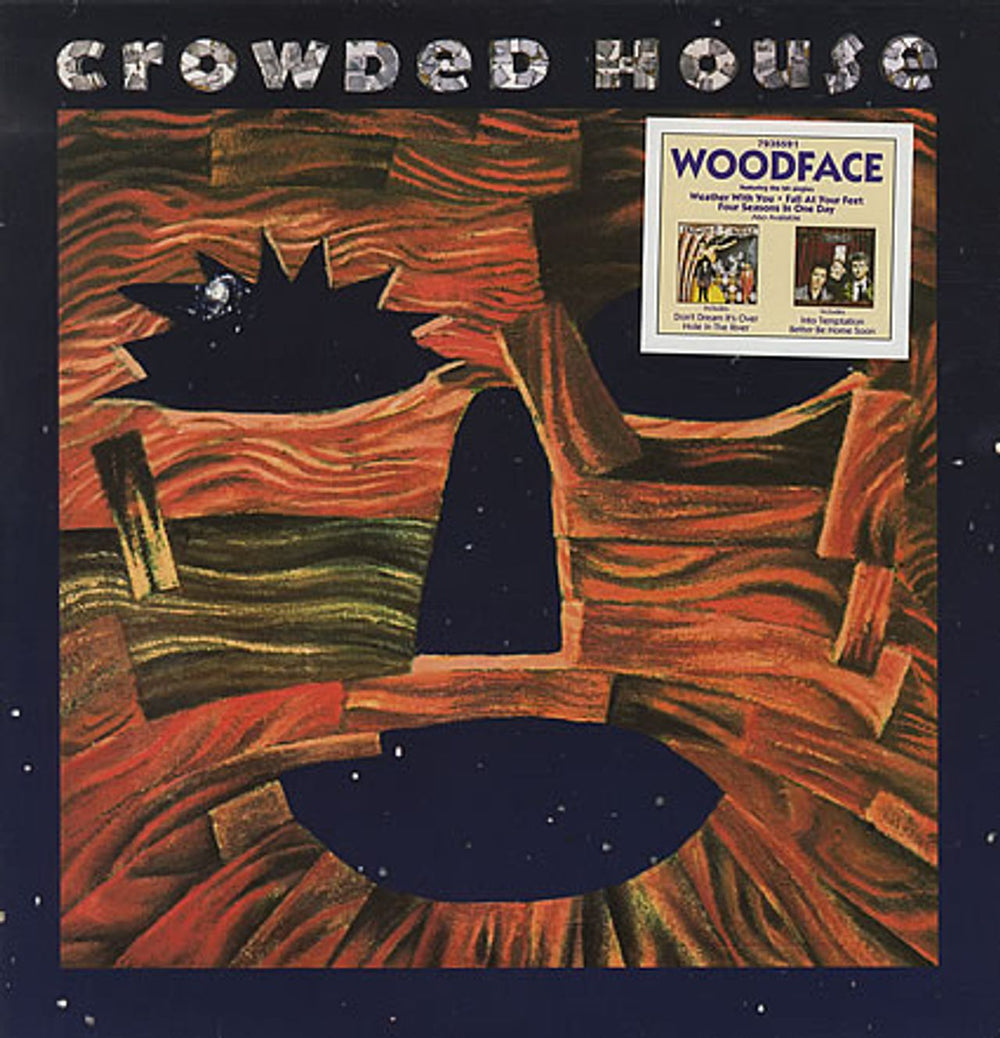 Crowded House Woodface UK vinyl LP album (LP record) EST2144