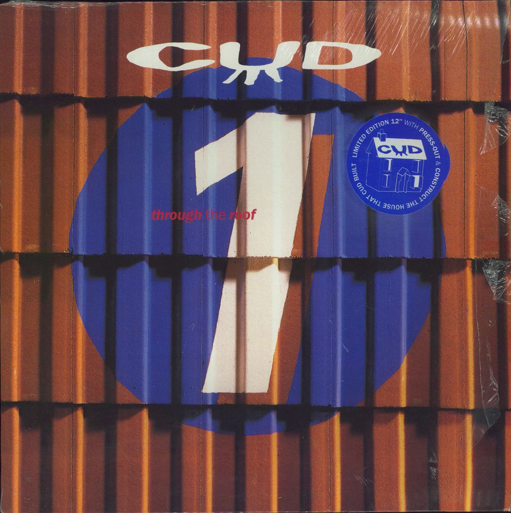 Cud Through The Roof - open shrink UK 12" vinyl single (12 inch record / Maxi-single) AMY857