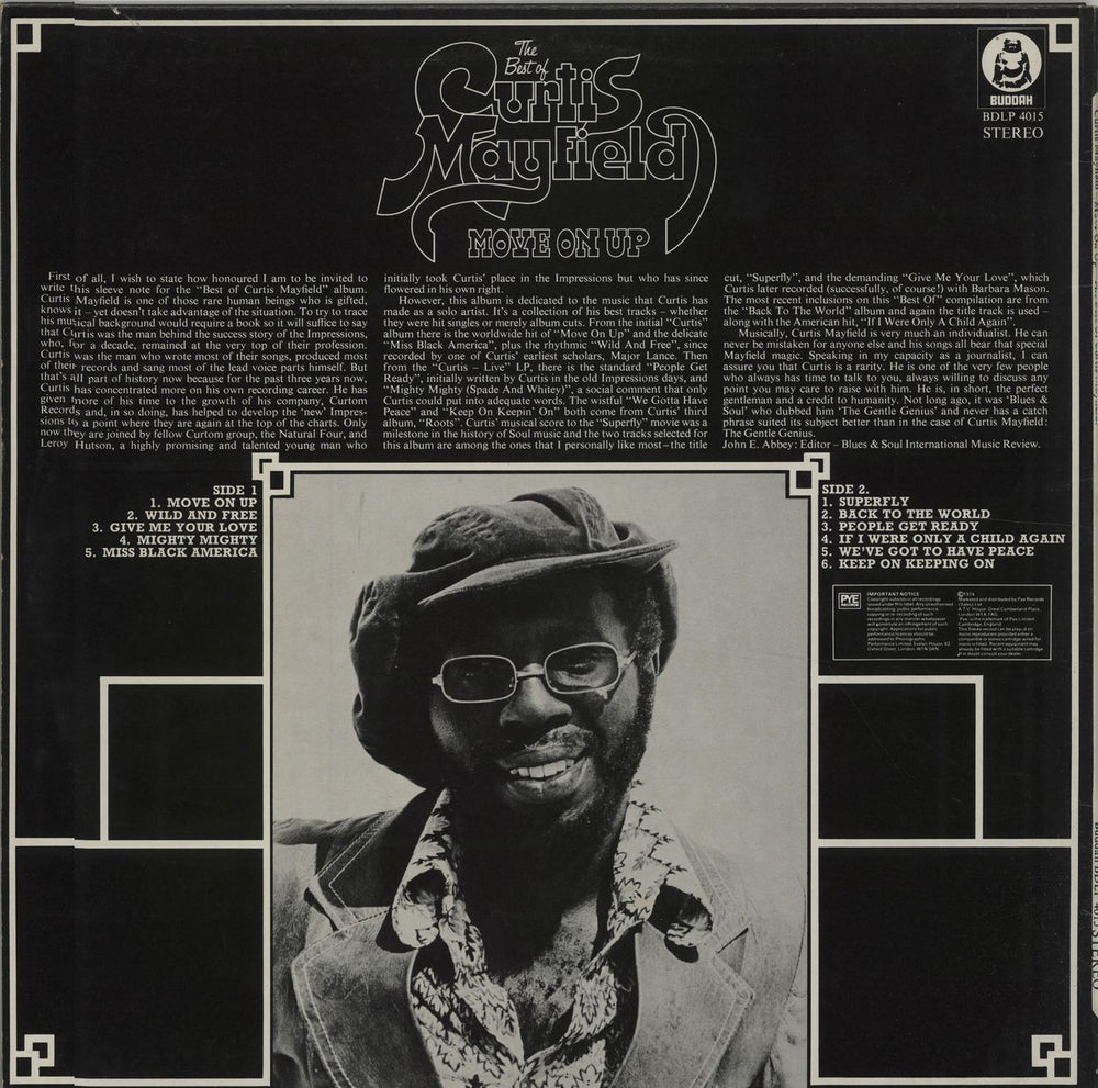 Curtis Mayfield The Best Of Curtis Mayfield UK vinyl LP album (LP record) CMALPTH542967