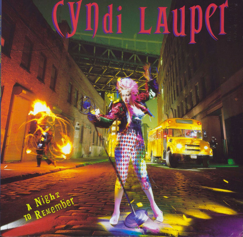 Cyndi Lauper A Night To Remember - Promo stamped Canadian vinyl LP album (LP record) OE44318