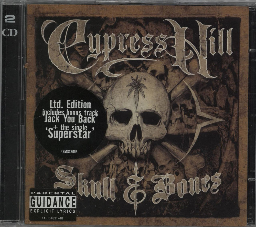 Cypress Hill Skull & Bones UK 2 CD album set (Double CD) COL4951836
