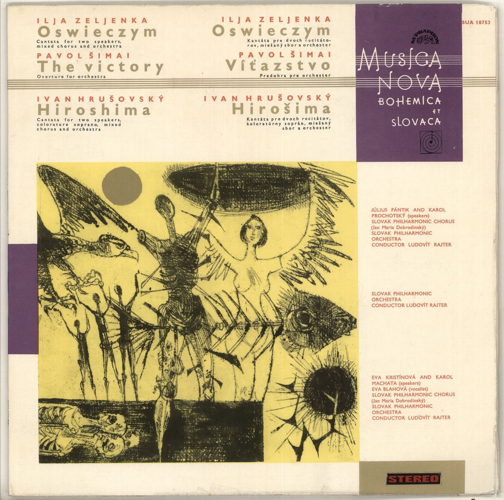 Czech Philharmonic Orchestra Musica Nova: Bohemica Et Slovaca Czech vinyl LP album (LP record) SUAST58753