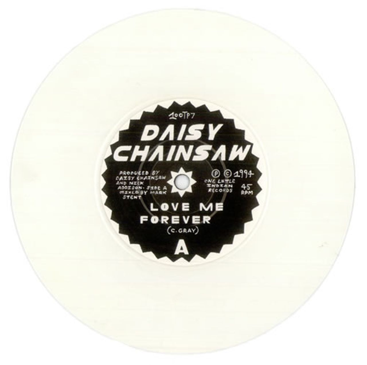 Daisy Chainsaw Love Me Forever - White Vinyl UK 7