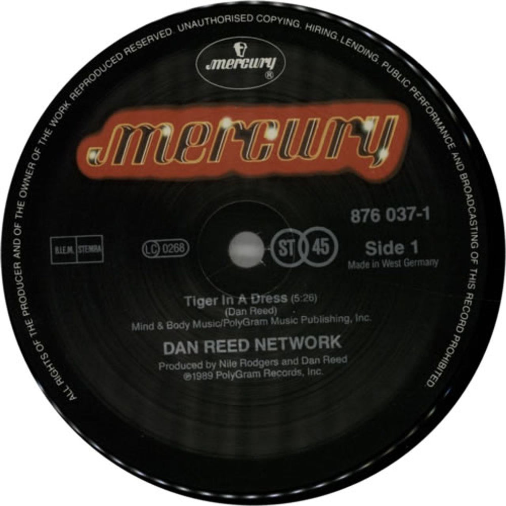 Dan Reed Network Tiger In A Dress German 12" vinyl single (12 inch record / Maxi-single) DRN12TI612326