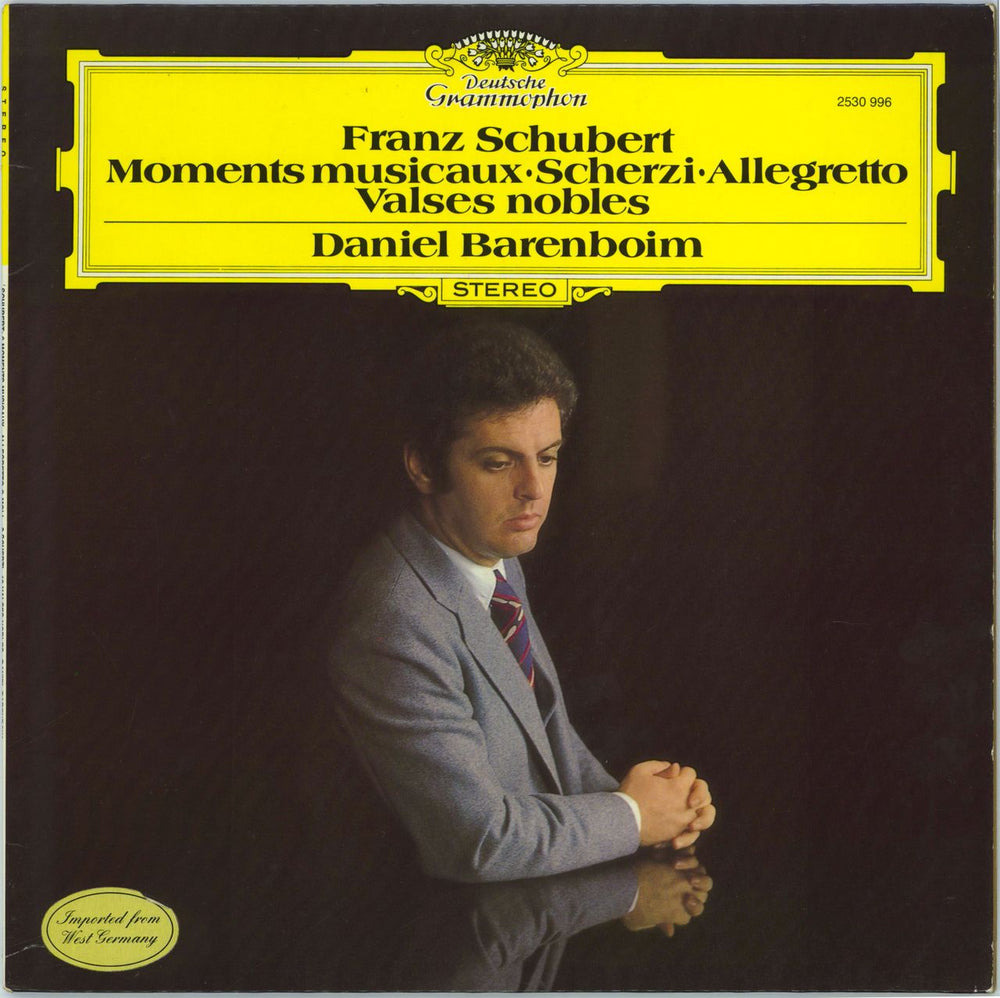 Daniel Barenboim Schubert: Moments Musicaux / Scherzi / Allegretto / Valses Nobles German vinyl LP album (LP record) 2530996