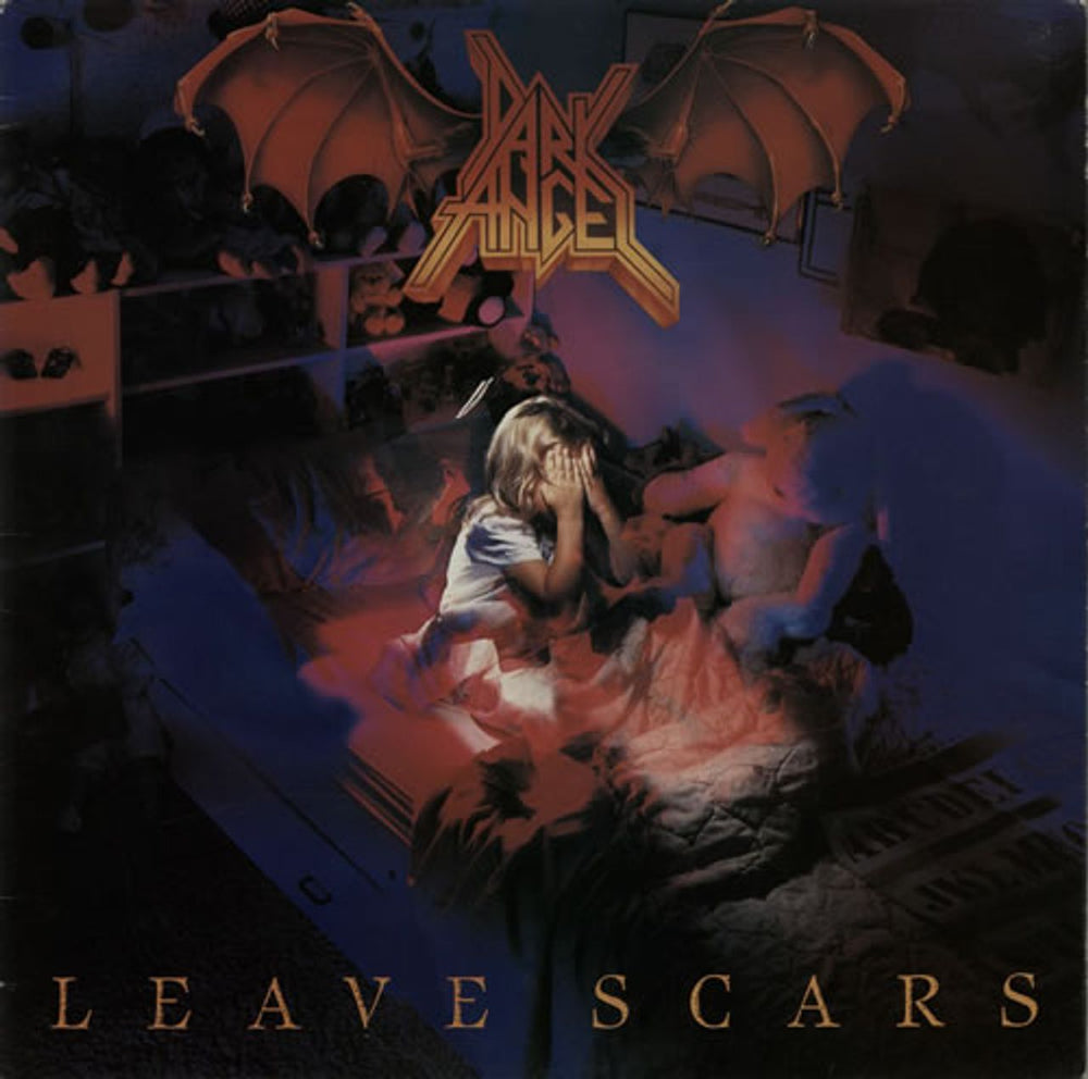 Dark Angel Leave Scars UK vinyl LP album (LP record) FLAG30